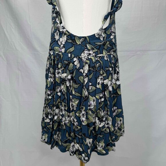 Free People Dear You Mini Dress Ruffle Floral Small Low Back Boho Southern Belle - Picture 9 of 15